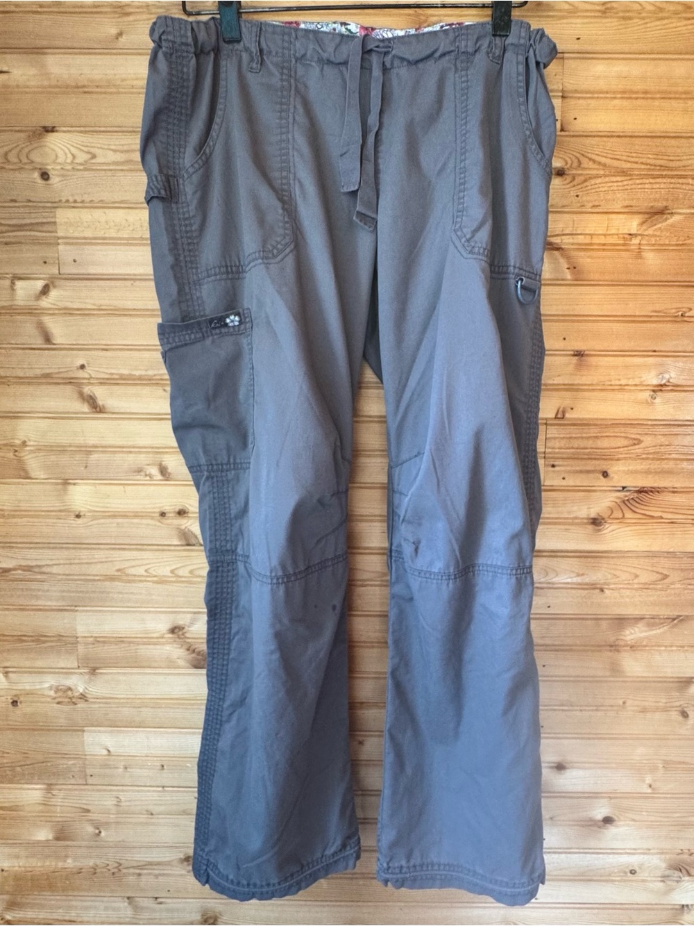 Kathy Peterson Cargo Pants Women’s Large Tall Y2K Utility Lightweight Summer
